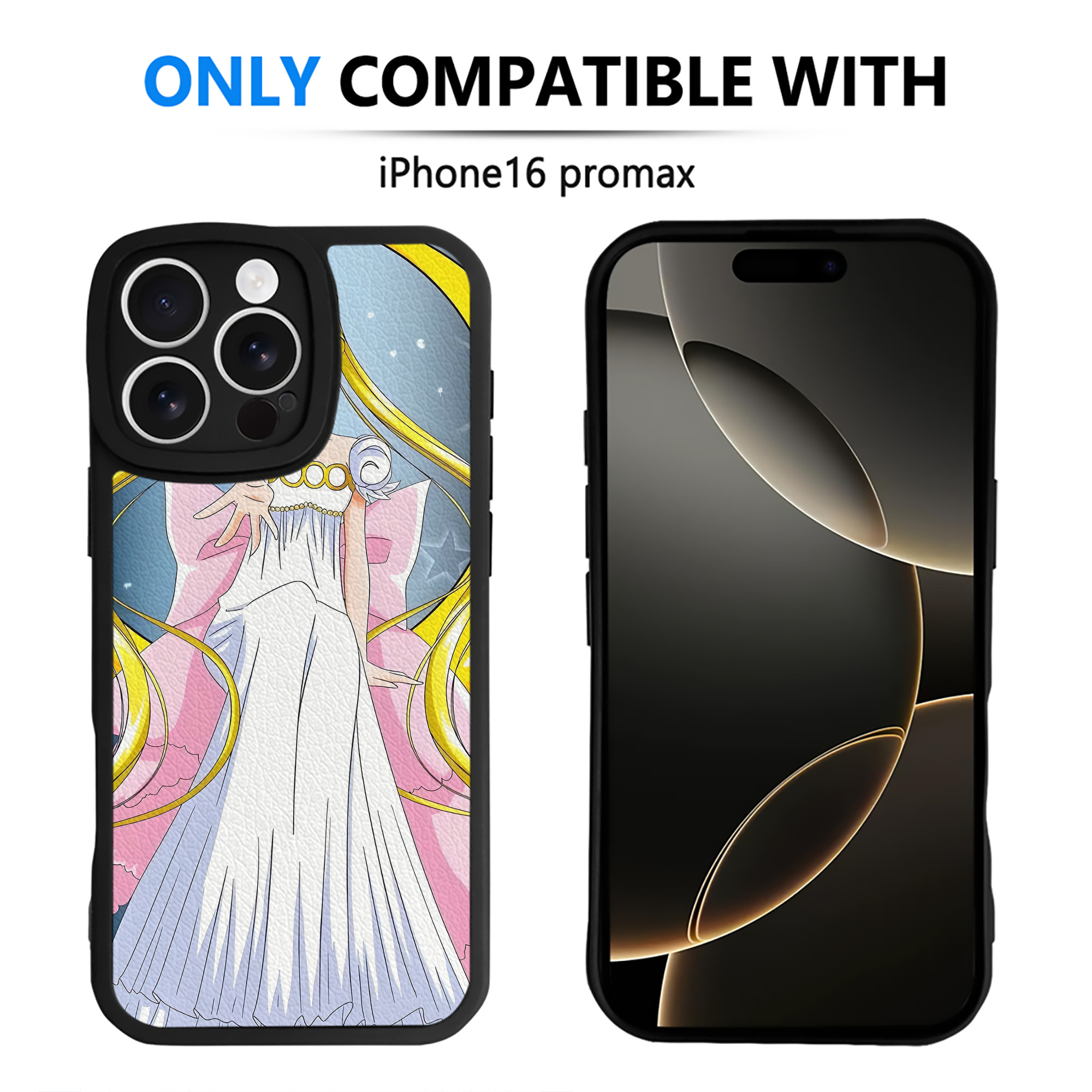 （画像用） 美少女戦士セーラームーン Sailor Moon 【iPhone 16シリーズ対応】シリコンスマホケース（レザー調） 材質：シリコン